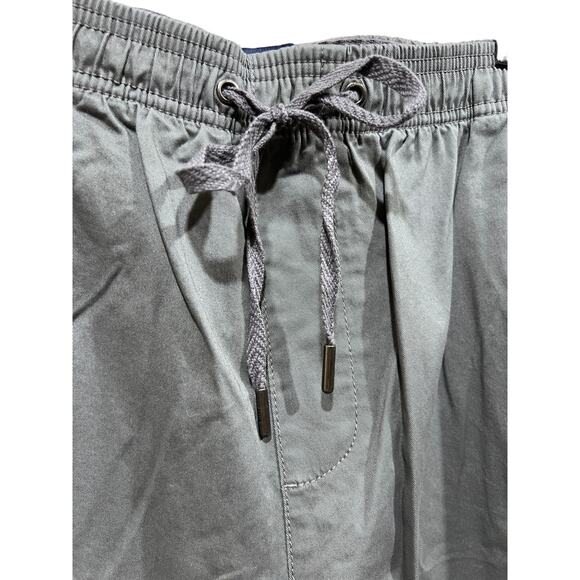 Gap Shorts Mens XXL 2XL 7" PullOn Gray Twill Stretch Chino Drawstring Casual NEW - Picture 6 of 11